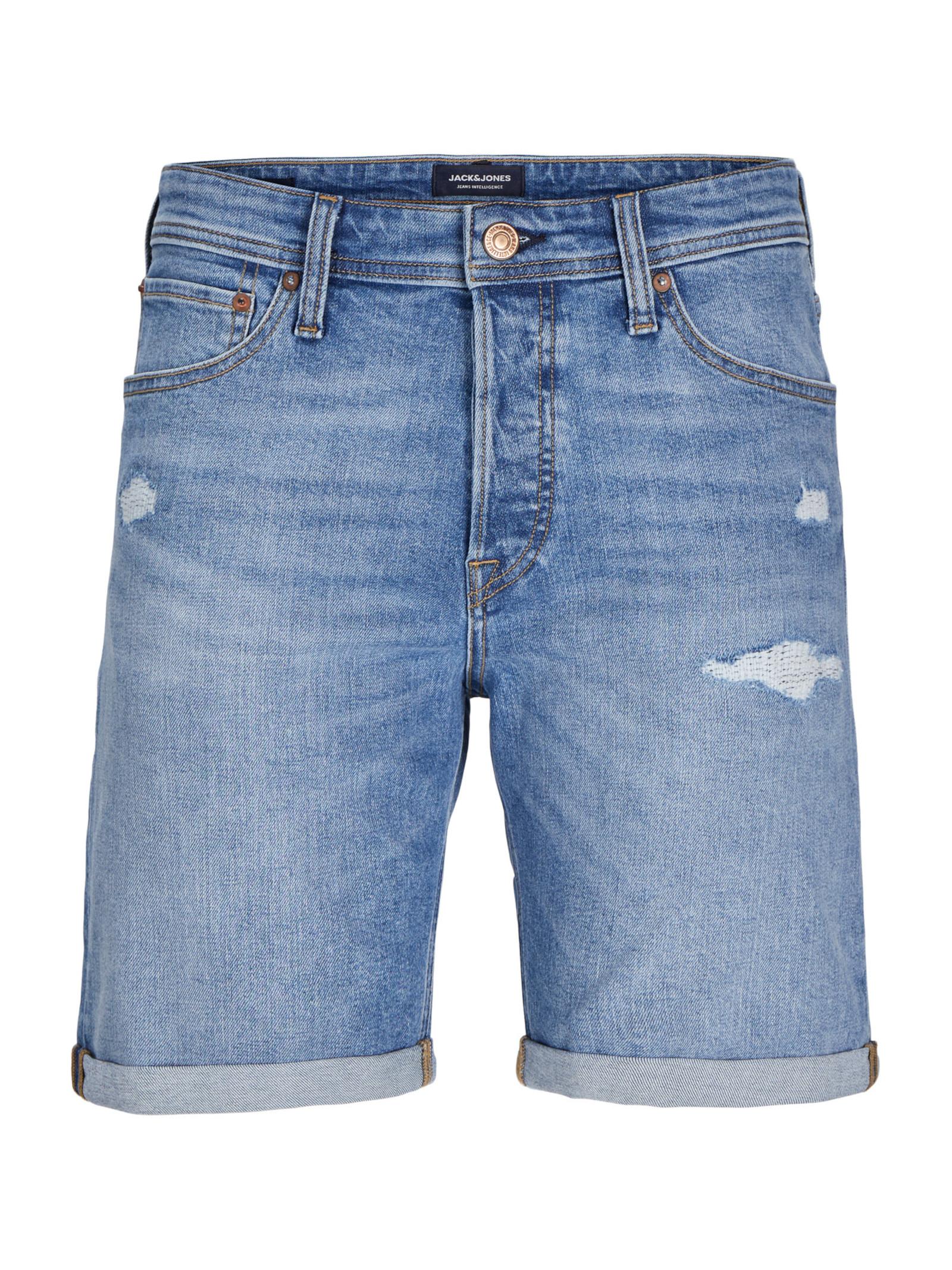 Bermuda Jack & Jones Rick Blue Denim strappi 12269612 /Blue Denim JACK & JONES 