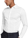 Camicia Jack & Jones Bianca Parma manica lunga 12097662 /White JACK & JONES 