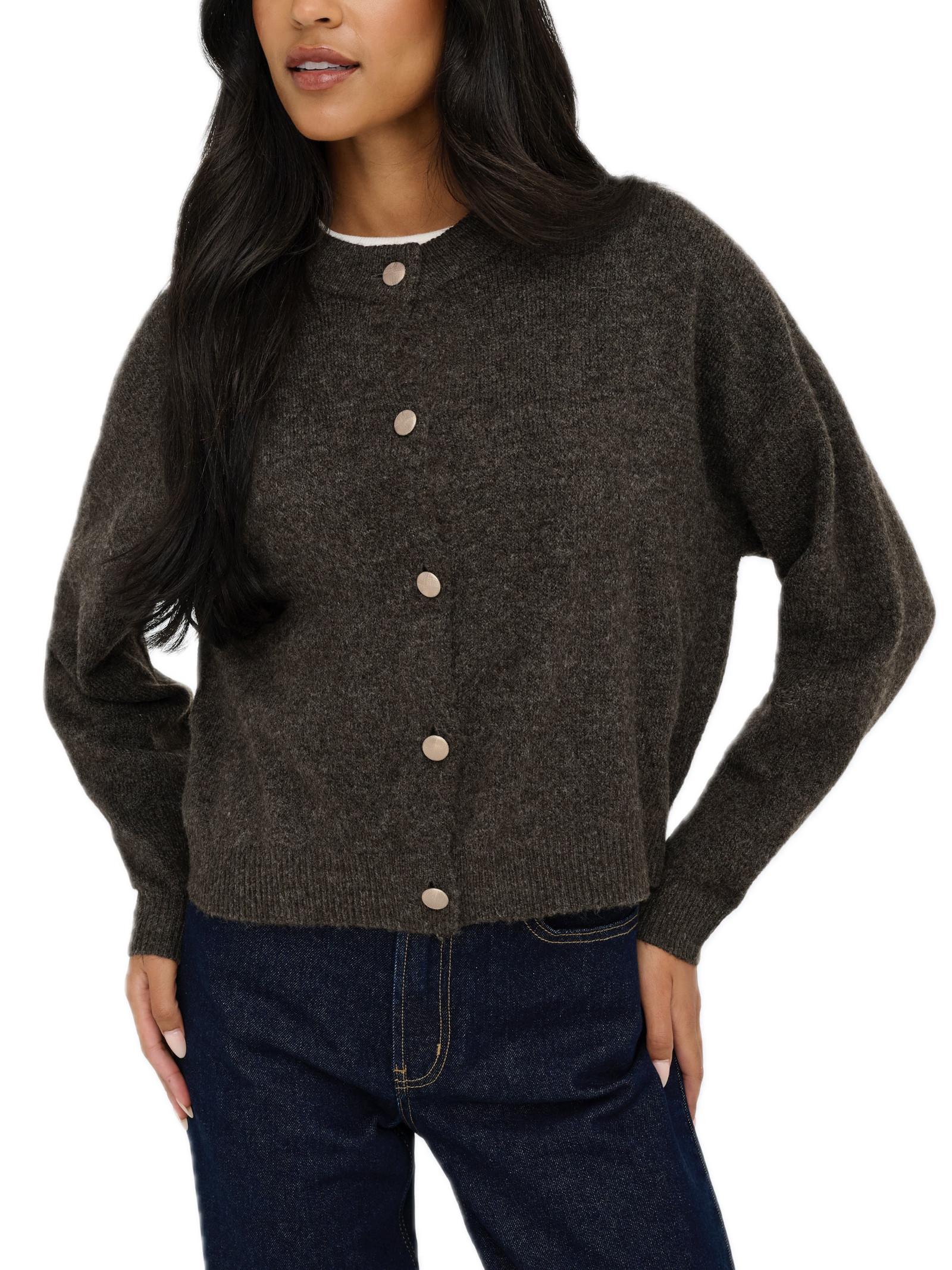 Cardigan Jacqueline De Yong Debbie Marrone girocollo 15355480 /Slate Black JDY 
