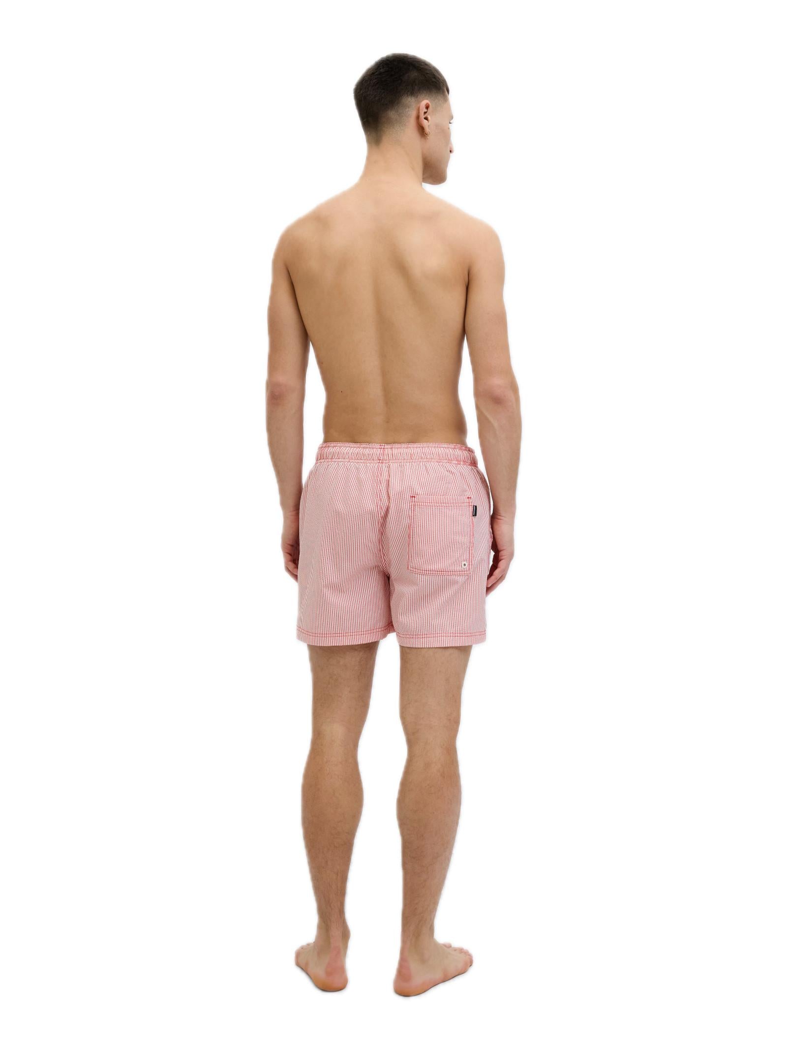 Costume Jack & Jones Maui Riga Rossa seersucker 12272964 /True Red JACK & JONES 