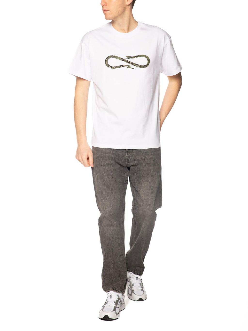 T-shirt Propaganda Bianco Logo python TS636 BIANCO PROPAGANDA 
