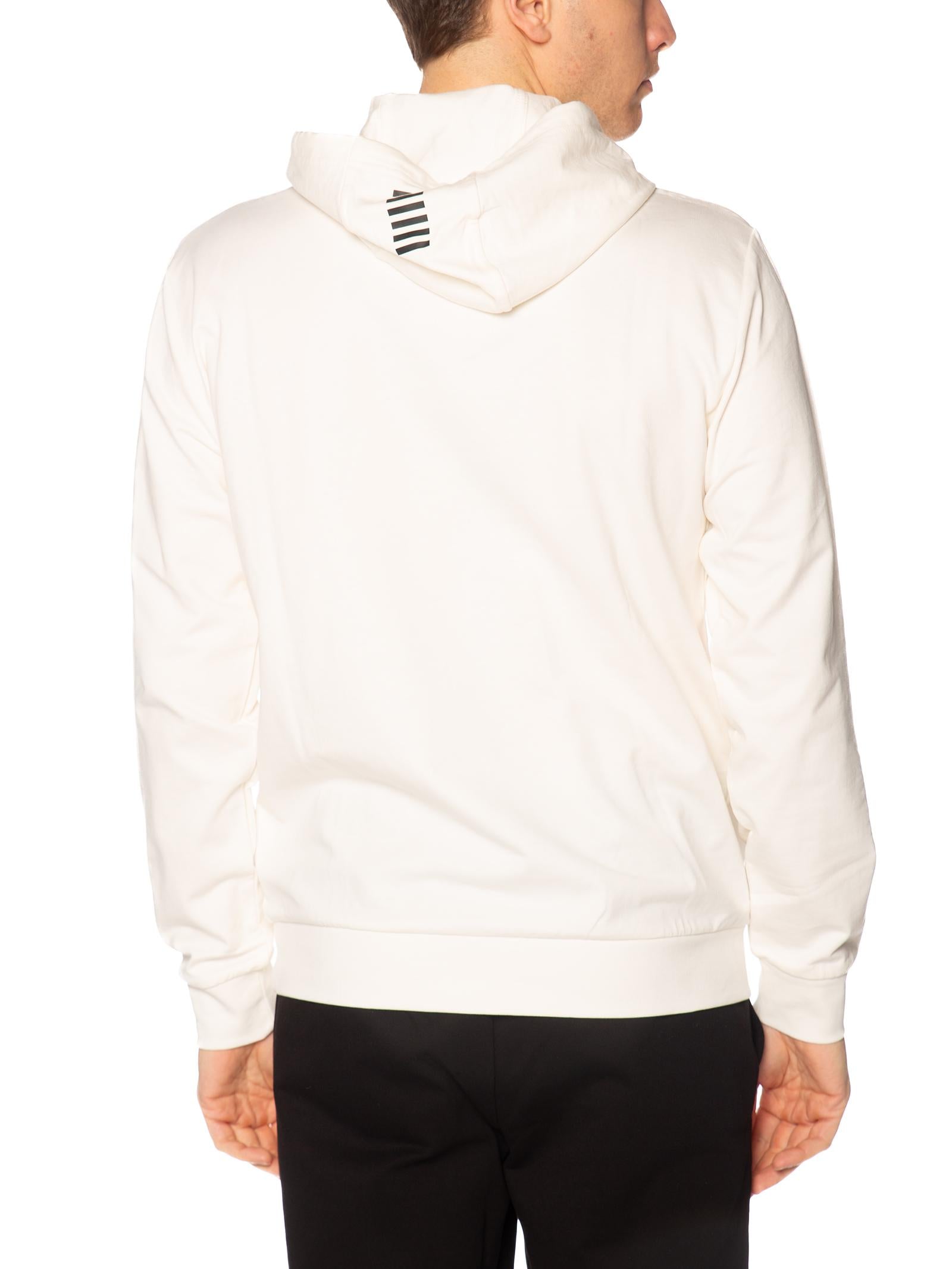 Felpa Emporio Armani Panna con cappuccio 8NPV64F M0036 EA7 