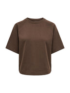 T-shirt Only Ofelia Marrone in tessuto felpato 15377588 /Bracken ONLY 