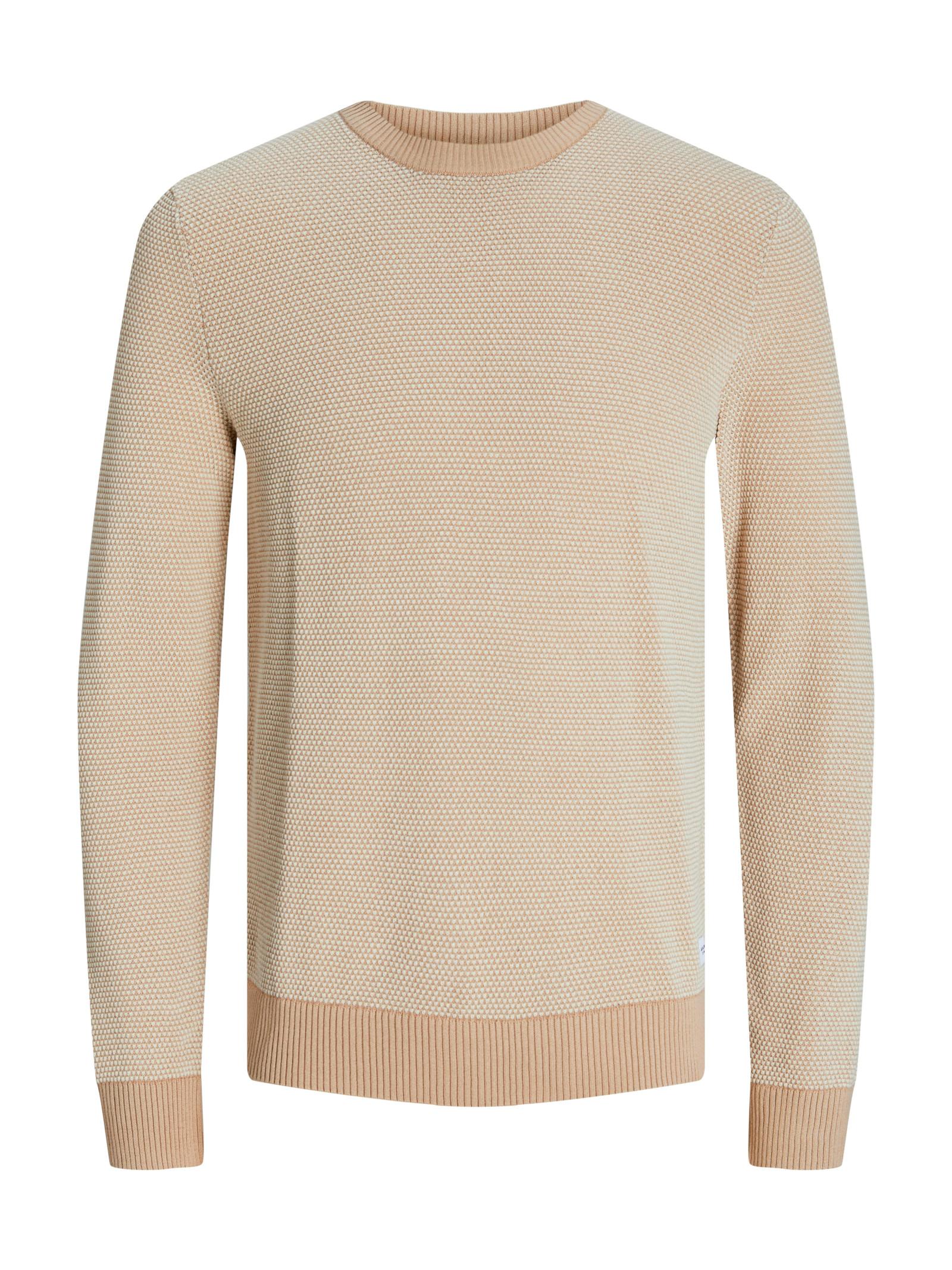 Maglia Jack & Jones Globe Beige girocollo 12258139 /Oatmeal JACK & JONES 