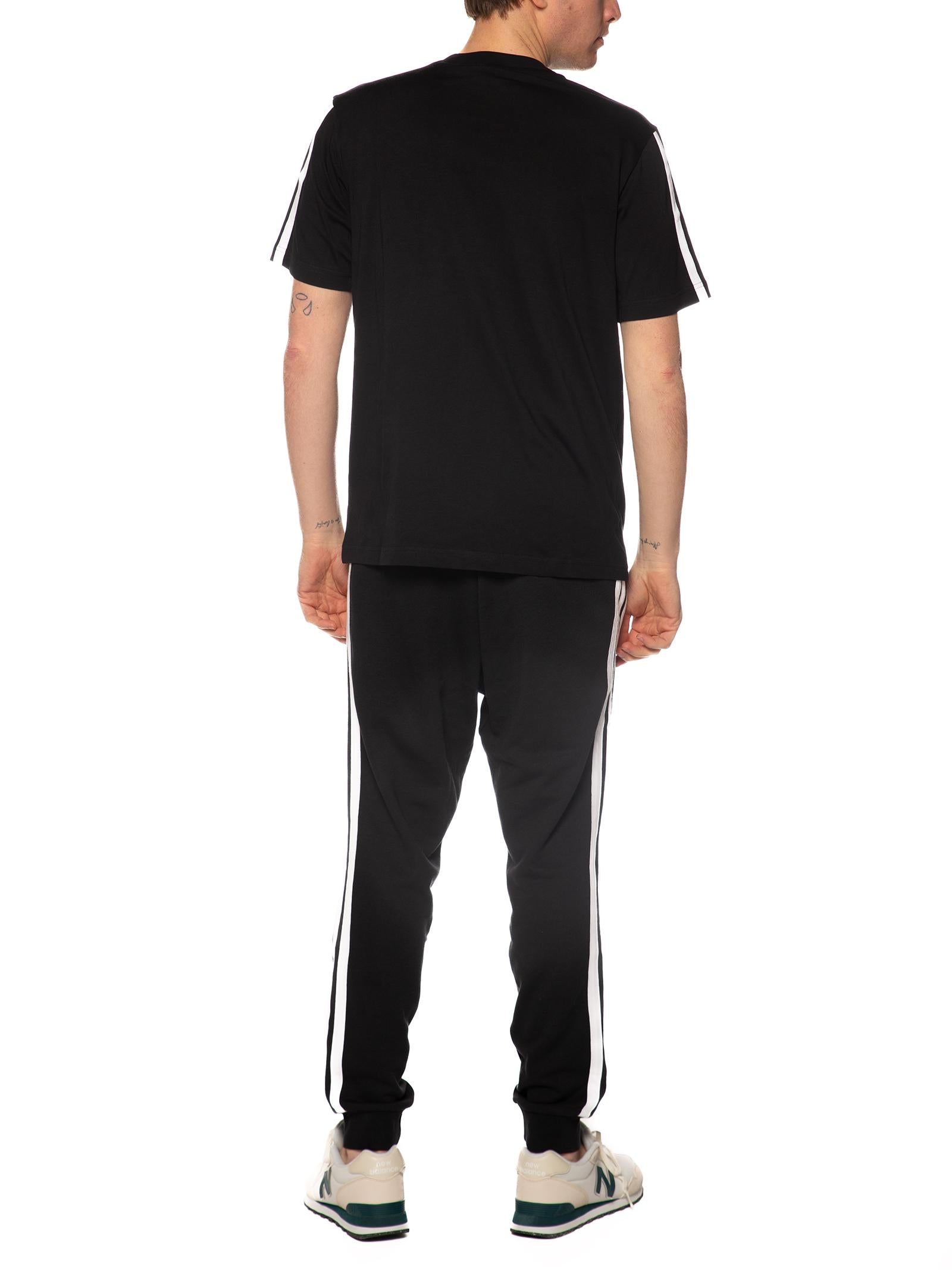 T-shirt Adidas Nero logo piccolo banda JW1949 NERO ADIDAS 