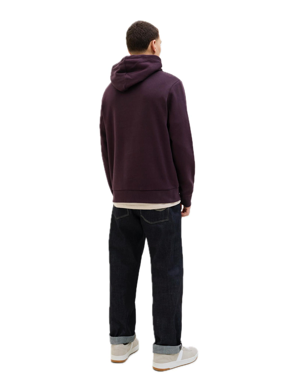 Felpa Jack & Jones Logo Vinaccia con cappuccio 12279649 /Plum Perfect JACK & JONES 