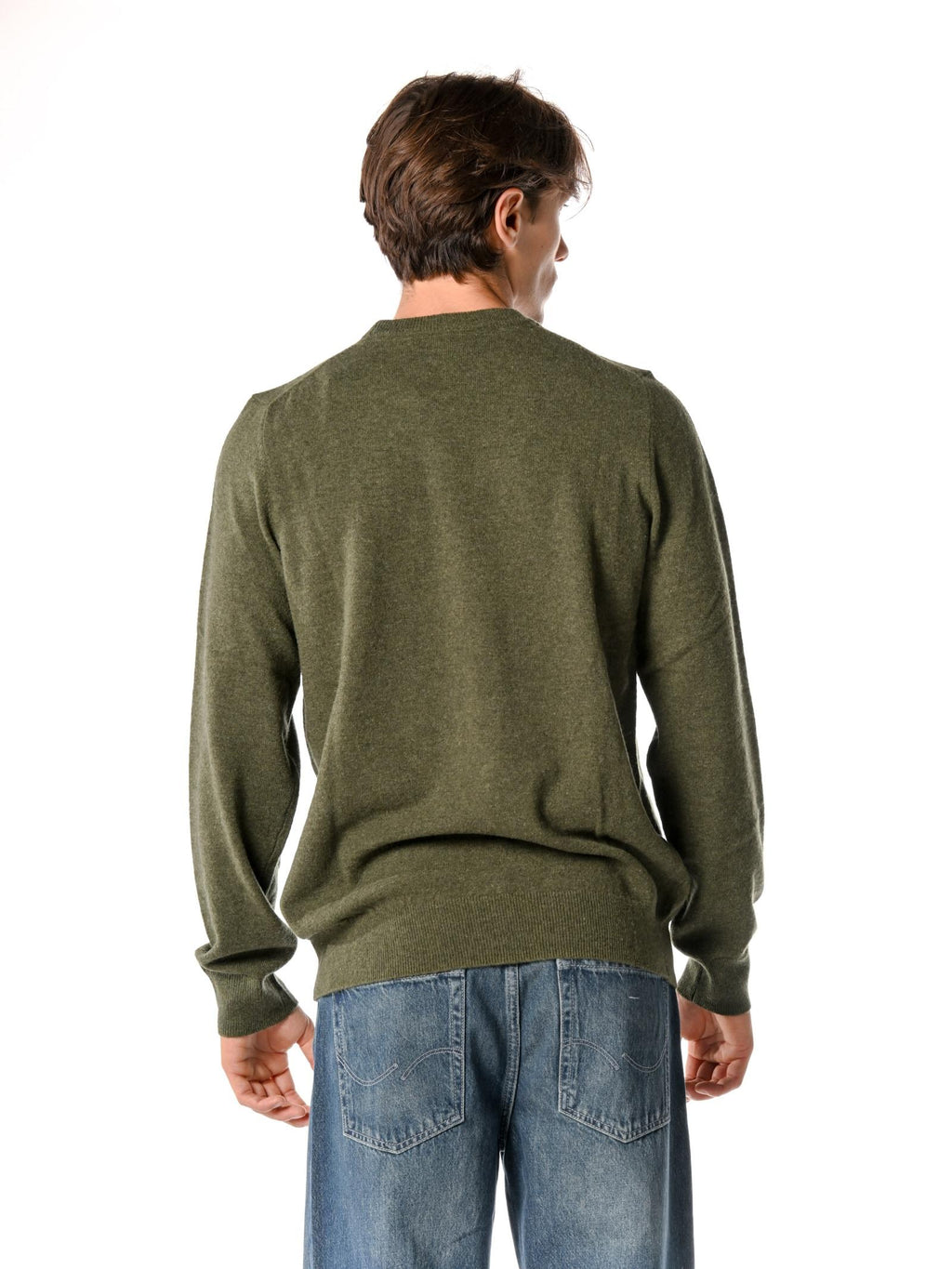 Maglia Lyle & Scott Verde misto lana KN2114VC DEEP DEPTHS MARL LYLE & SCOTT 