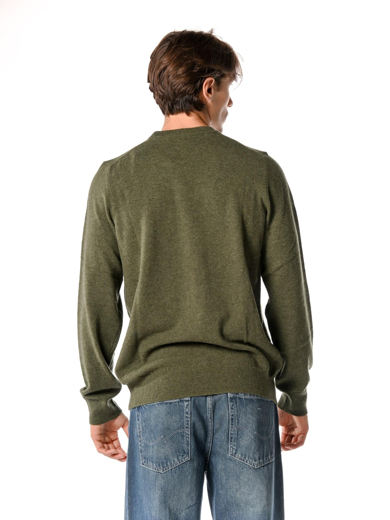 Maglia Lyle & Scott Verde misto lana KN2114VC DEEP DEPTHS MARL LYLE & SCOTT 