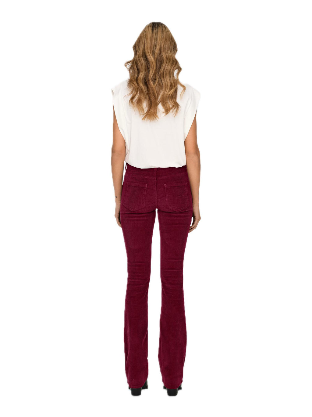 Pantalone Only Mary Bordeaux Flared 15304256 /Cabernet ONLY 