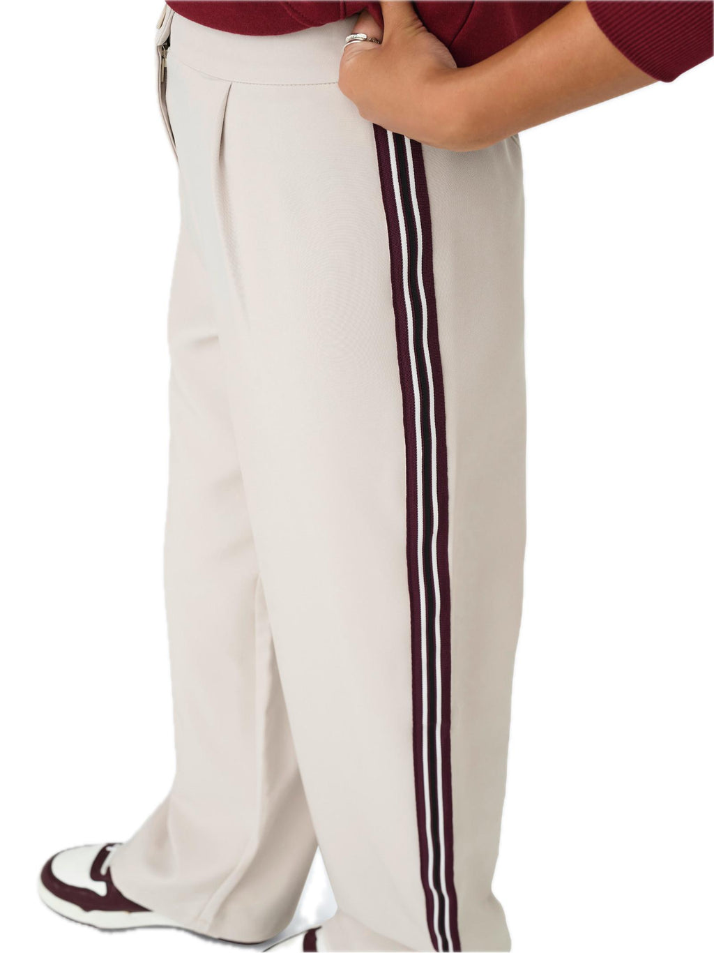 Pantalone Only Kira Crema gamba larga 15351238 /Pumice Stone ONLY 