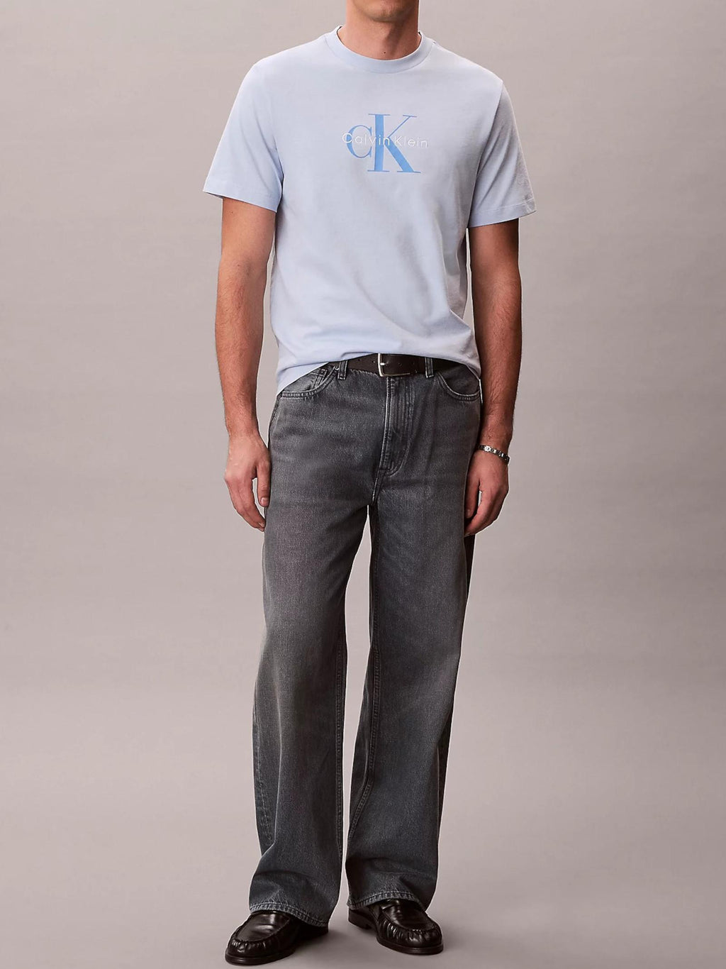 T-shirt Calvin Klein Celeste Monologo LV04RB862G C1O CALVIN KLEIN 