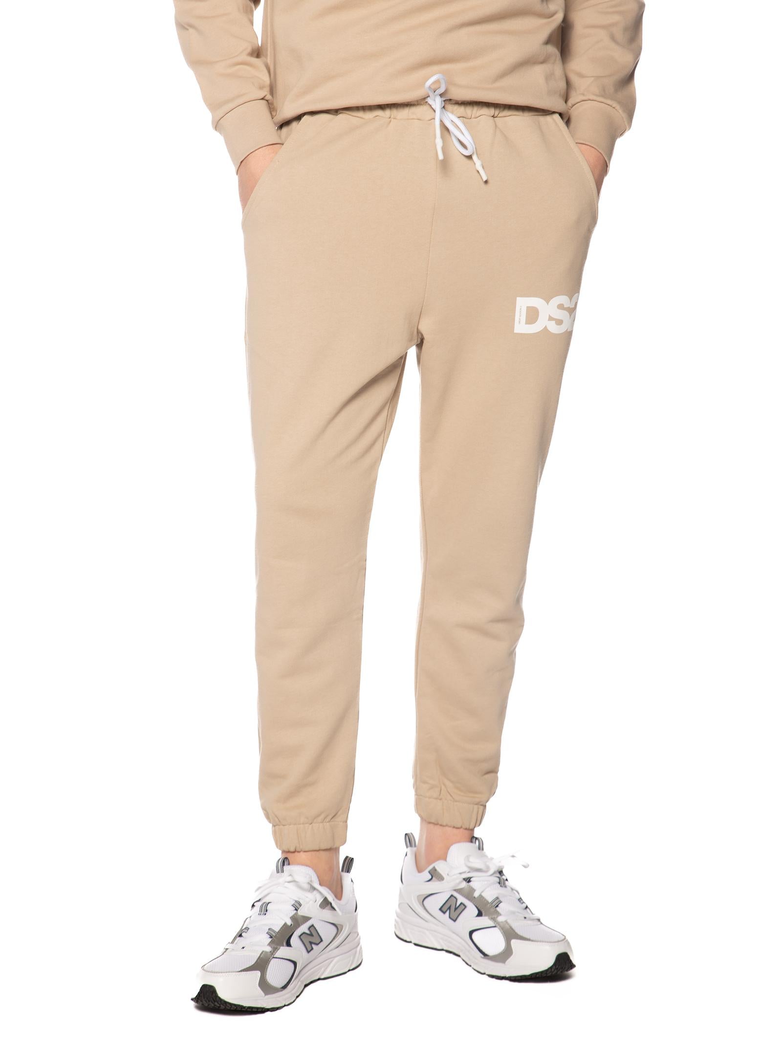 Pantalone DS2 Sabbia Basic in felpa SS26270 SABBIA DS2 