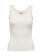 Top Only Bianco Sara pizzo 15345994 /Cloud Dancer ONLY 