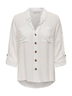 Camicia Only Yasmin Bianco con scollo a V 15281677 /Snow White ONLY 