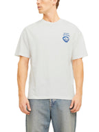 T-shirt Jack & Jones Charge Bianco stampa 12269384 /Cloud Dancer JACK & JONES 