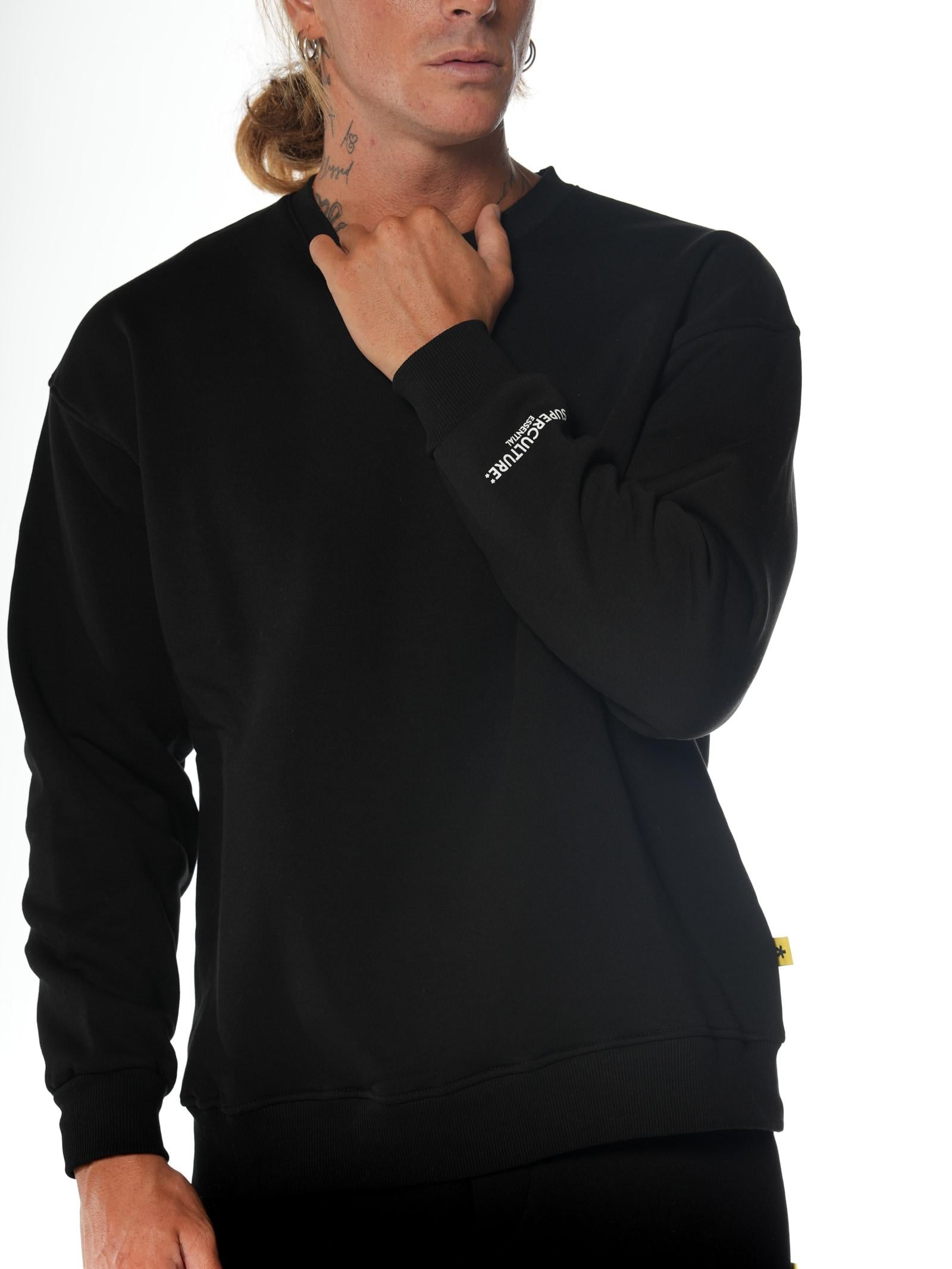 Felpa Superculture Nero Over basic BLAKE NERO SUPERCULTURE 