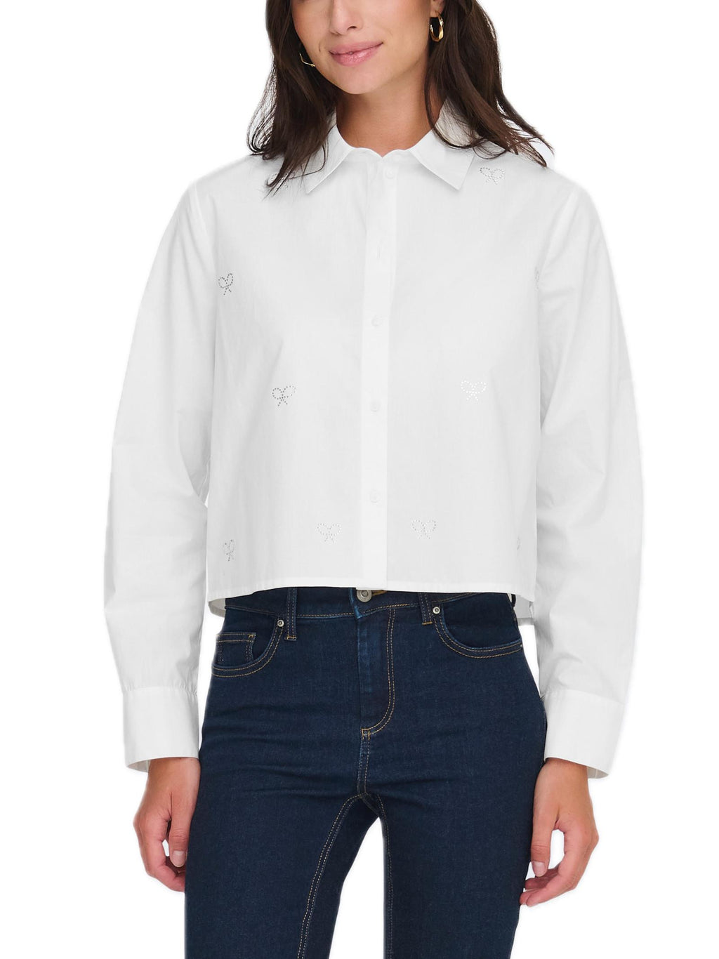Camicia JDY Riley Bianco con fiocchi 15363089 /White JDY 