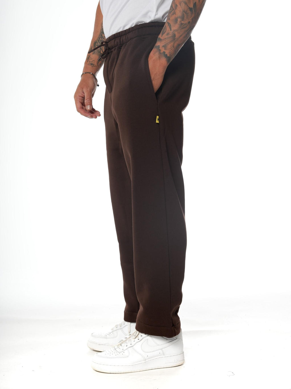 Pantalone Superculture Marrone in felpa a palazzo MARVIN MARRONE SUPERCULTURE 
