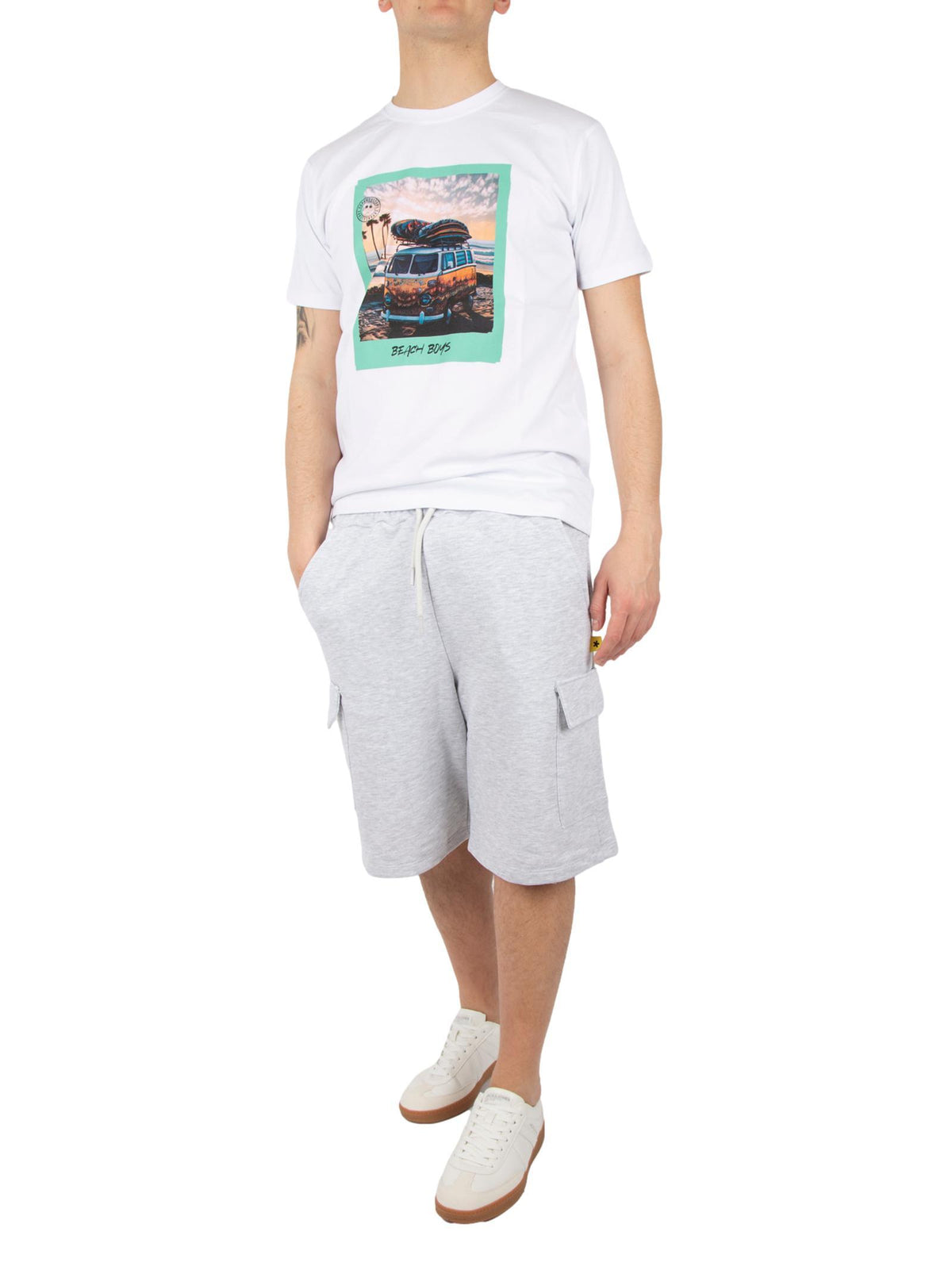 Bermuda Superculture cargo Grigio in felpa KAY GRIGIO SUPERCULTURE 