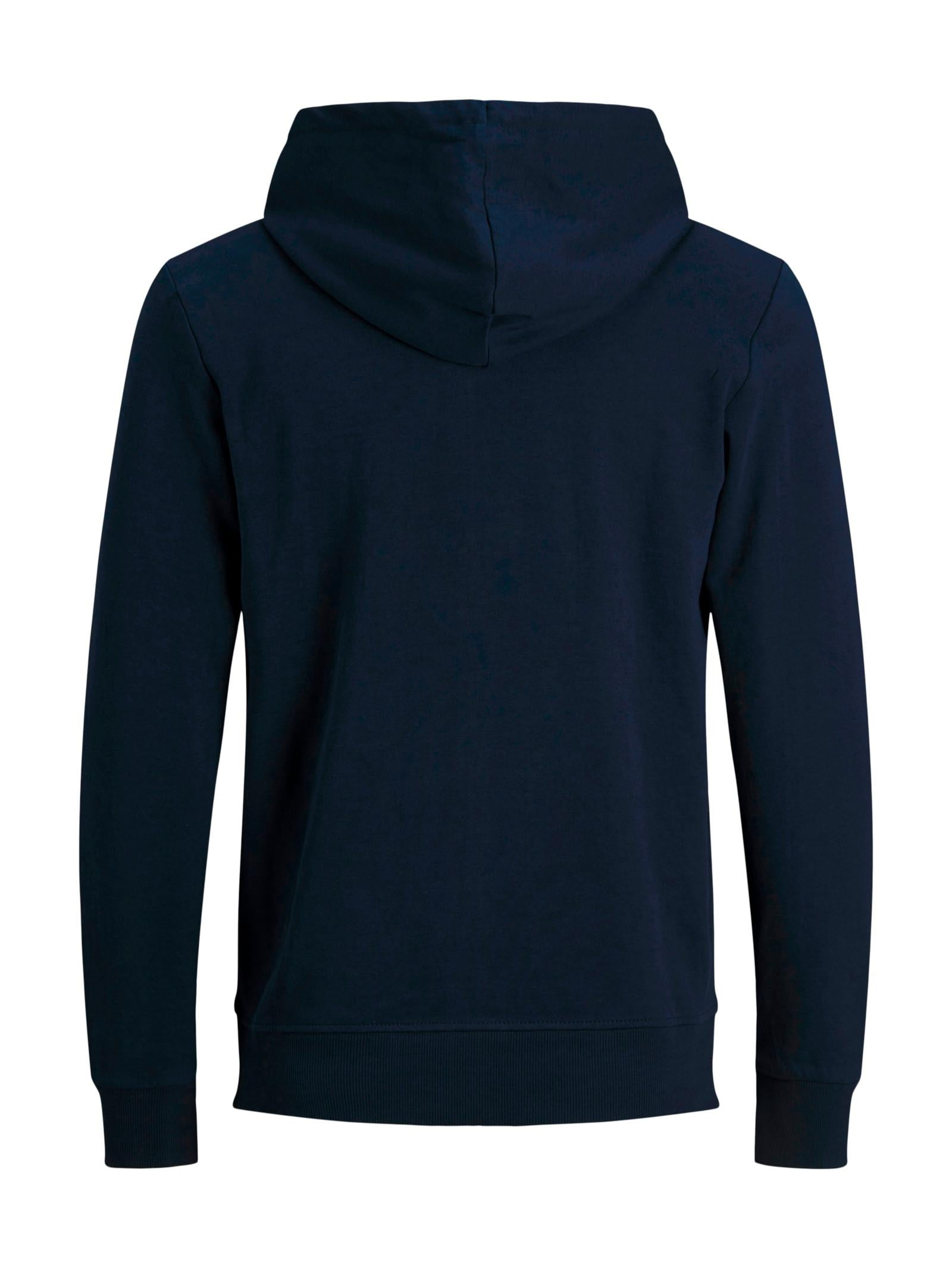 Felpa Jack & Jones Basic Blu con zip e cappuccio 12181901 /Navy Blazer JACK & JONES 