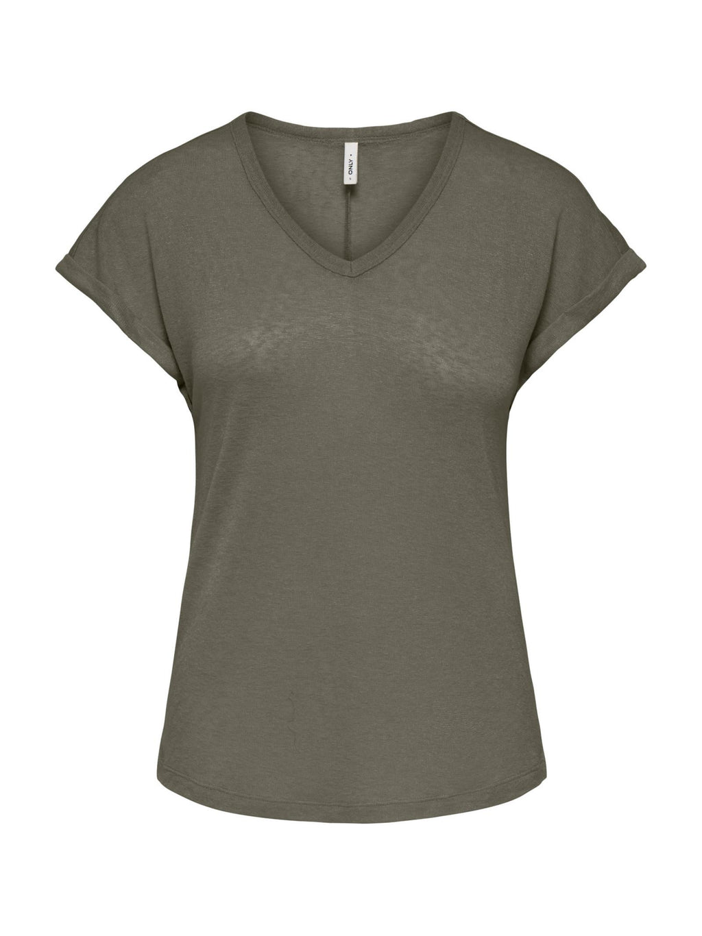 T-shirt Only Verde Dalila scollo a V 15376094 /Smokey Olive ONLY 