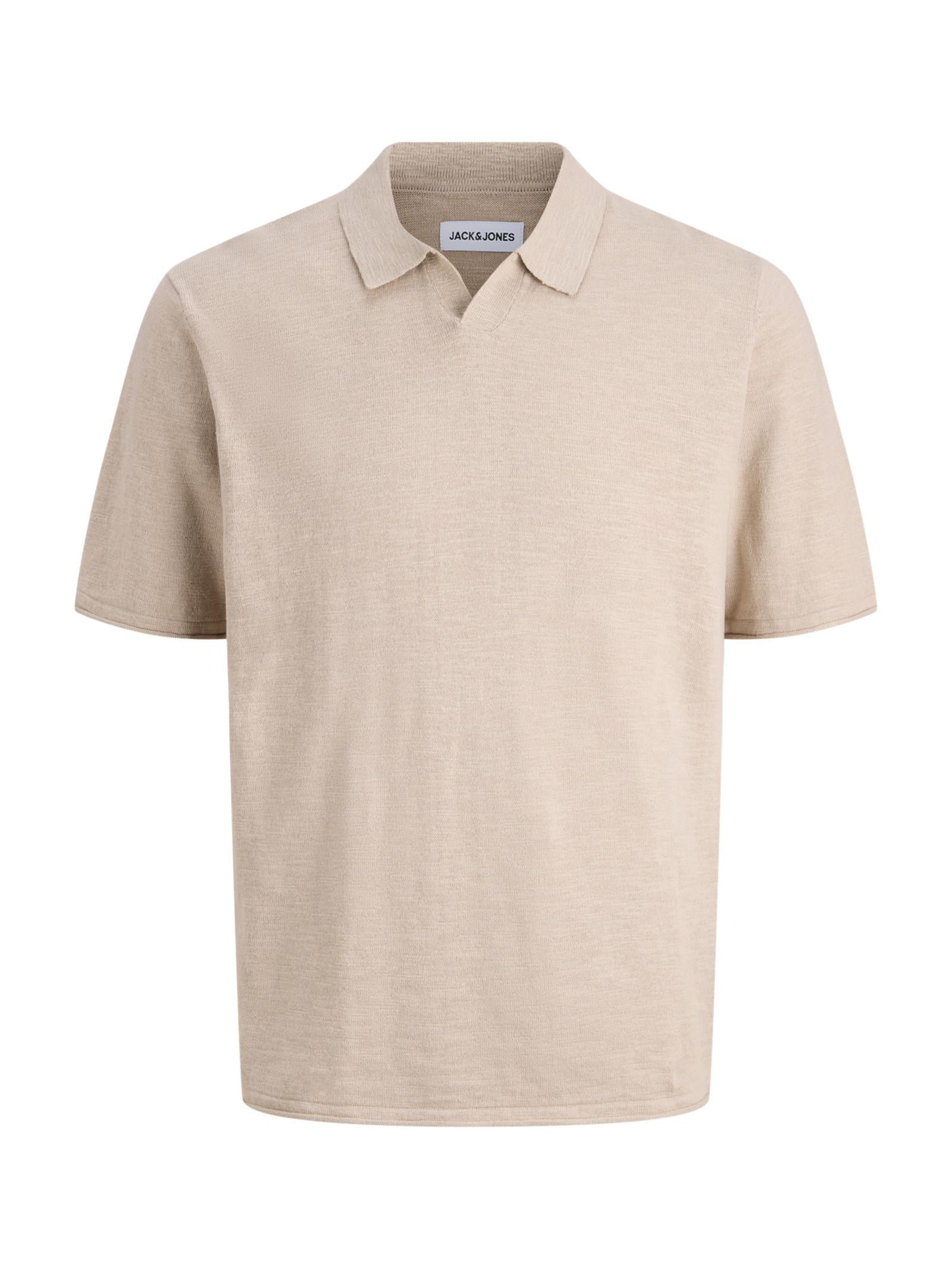 Polo Jack & Jones Beige Kane maniche corte 12269650 /String JACK & JONES 