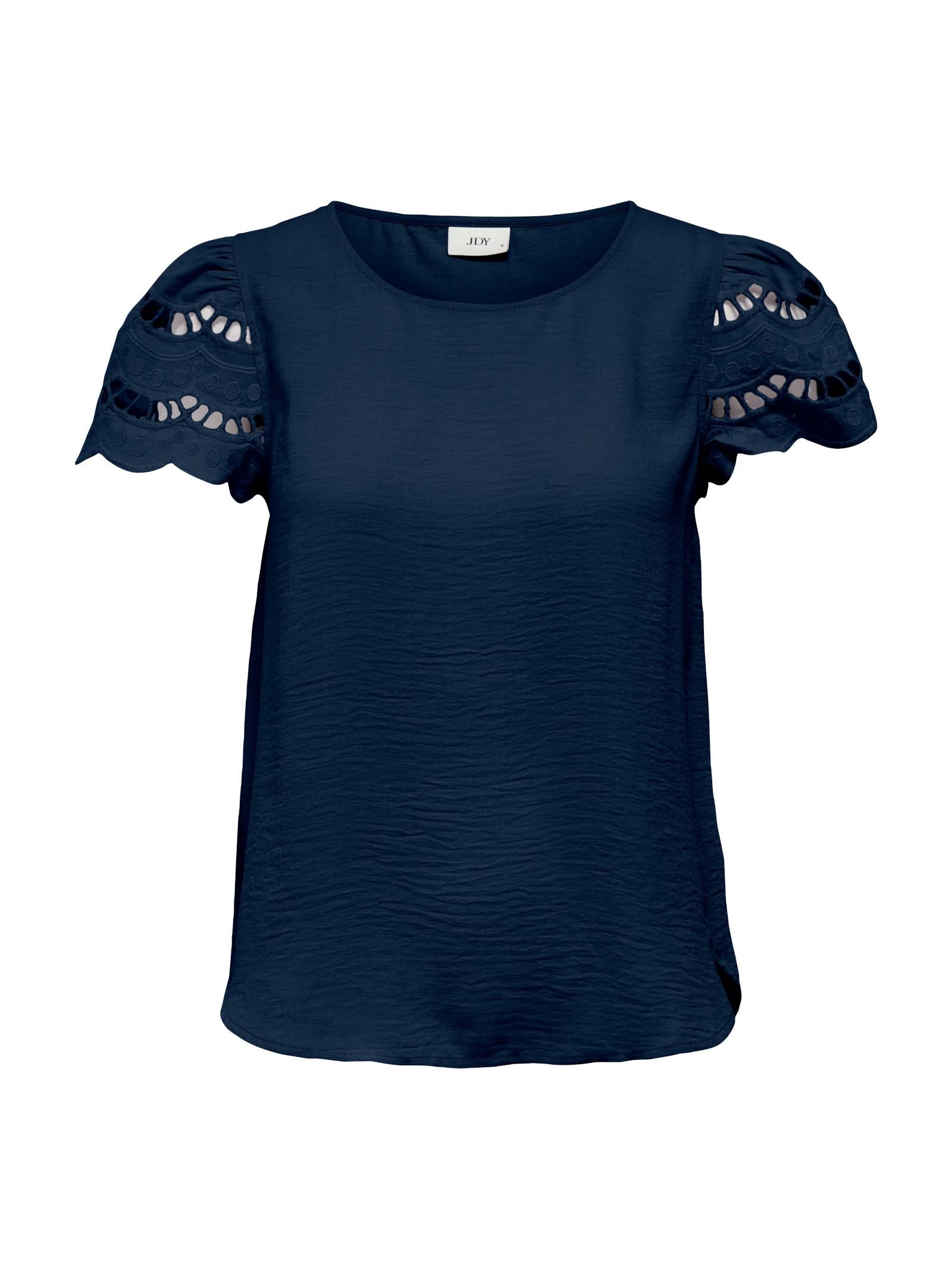 T-shirt JDY Hannah Blu ricamo 15312609 /Black Iris JDY 
