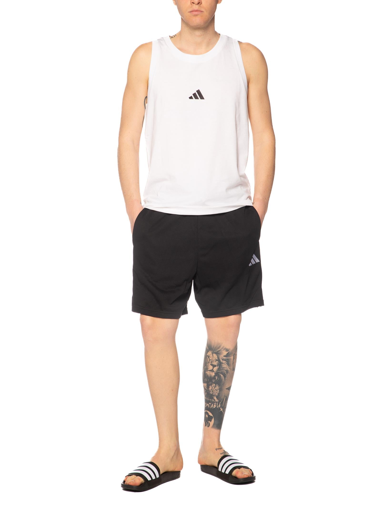 Bermuda Adidas Nero in felpa JE6414 NERO ADIDAS 