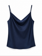 Top Imperial Blu in raso RFD0LDG BLU IMPERIAL 
