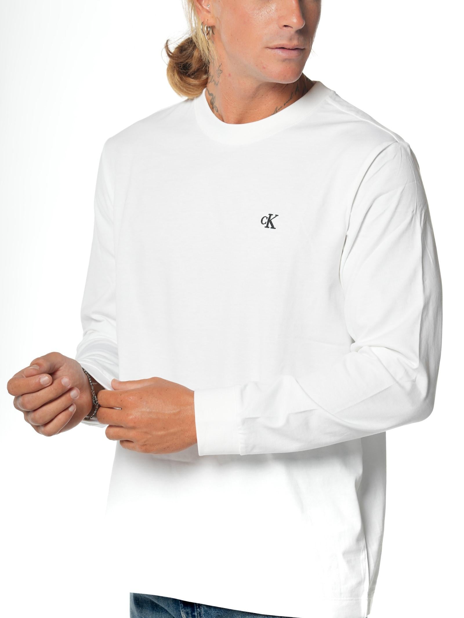 T-shirt Calvin Klein Bianco manica lunga LV04RD247G YAF CALVIN KLEIN 