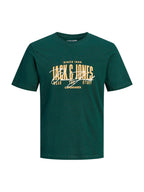 T-shirt Jack & Jones Aero Verde con stampa frontale 12298488 /Scarab JACK & JONES 