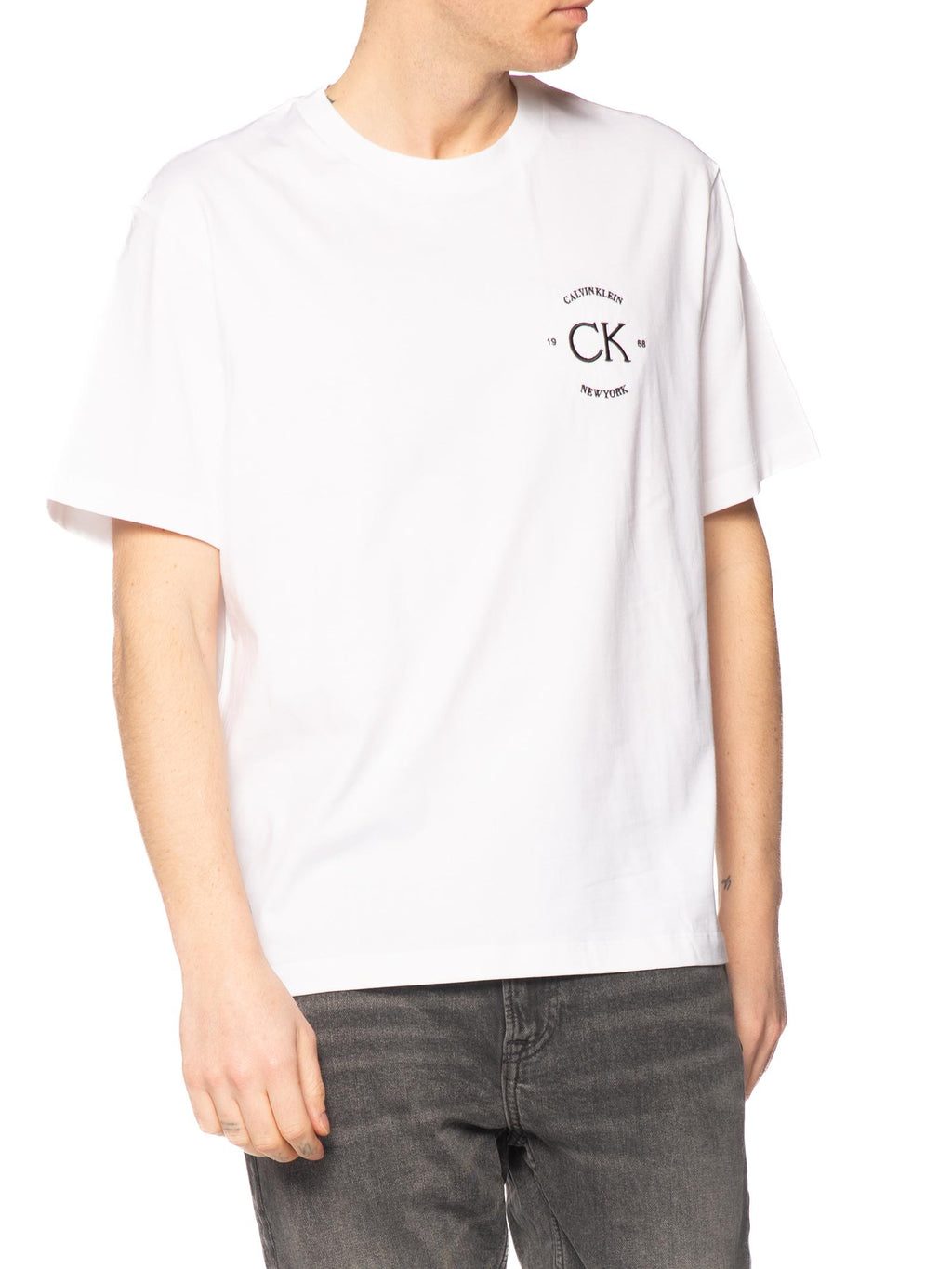 T-shirt Calvin Klein Jeans Bianco Graphic LV04RE825G YAF CALVIN KLEIN 
