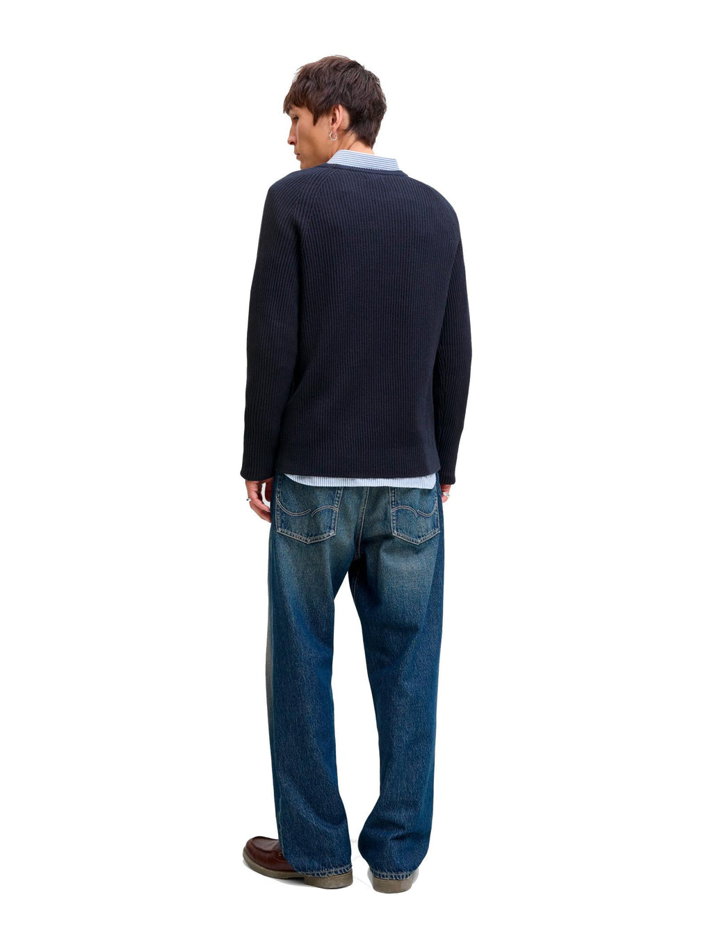 Maglia Jack & Jones Pannel Blu a costine 12278916 /Sky Captain JACK & JONES 