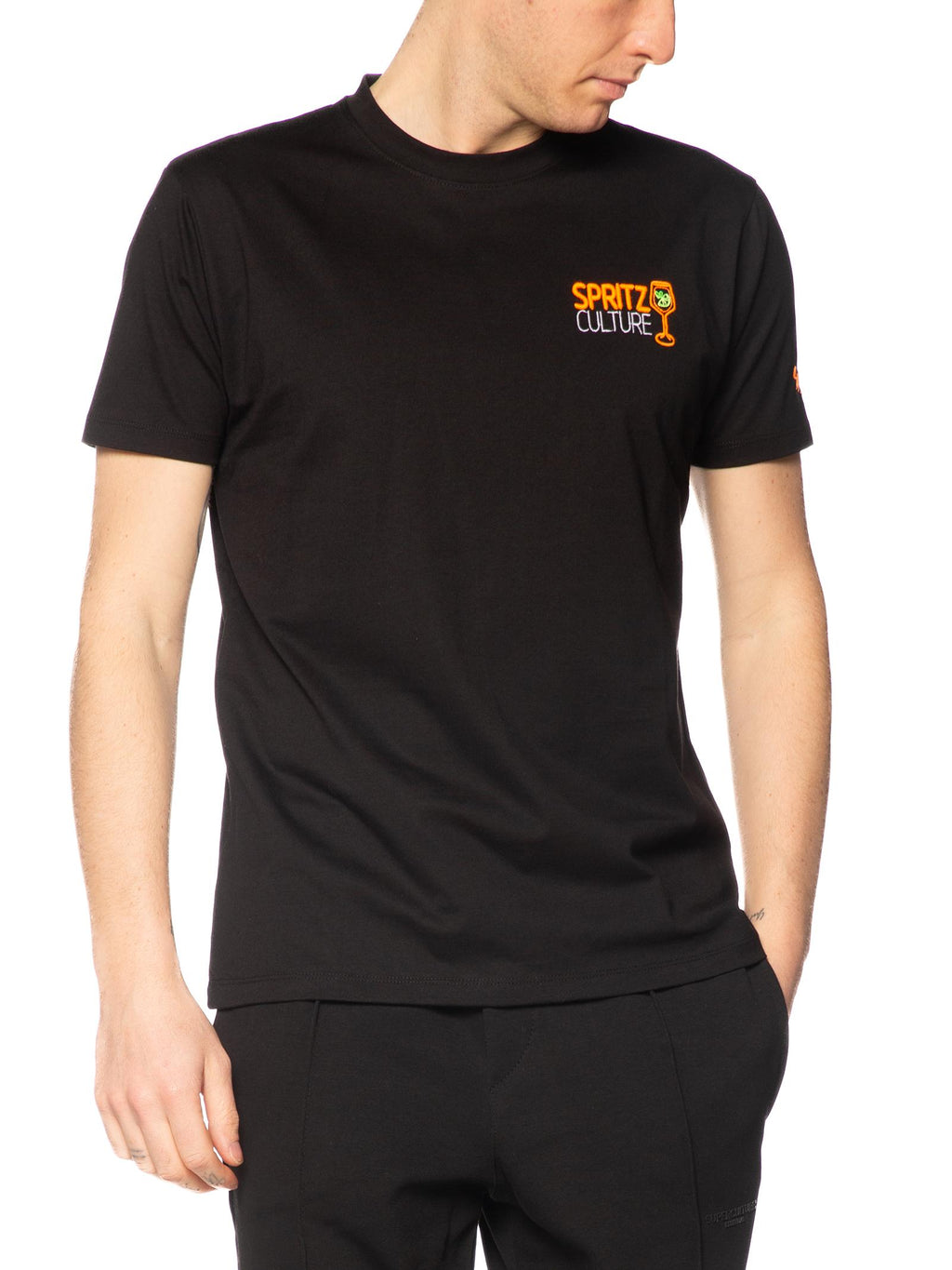 T-shirt Superculture Nero spritz culture A1847 NERO SUPERCULTURE 