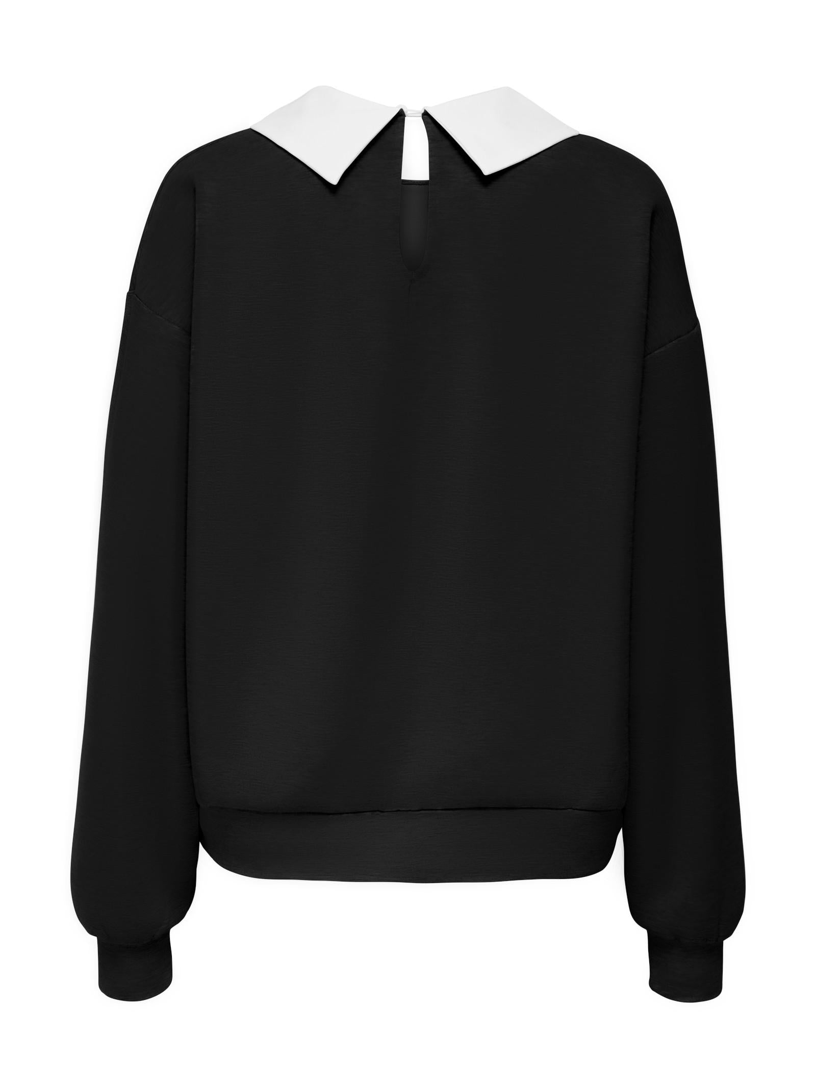Felpa Only Willow Nero colletto 15356097 /Black ONLY 