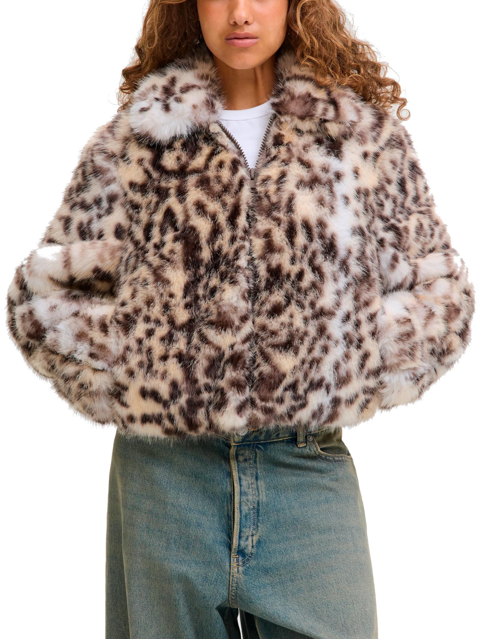 Giubbotto JJXX Tania Maculato con finta pelliccia 12288913 /Bone White JJXX 