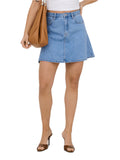 Gonna mini Only Light Blue in denim 15374900 /Light Blue Denim ONLY 