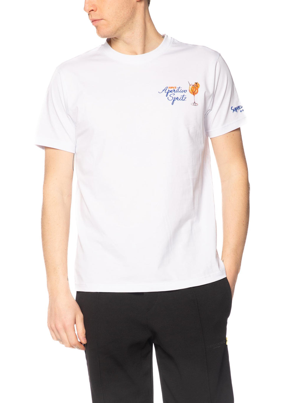 T-shirt Superculture Bianco spritz retro A1901 BIANCO SUPERCULTURE 