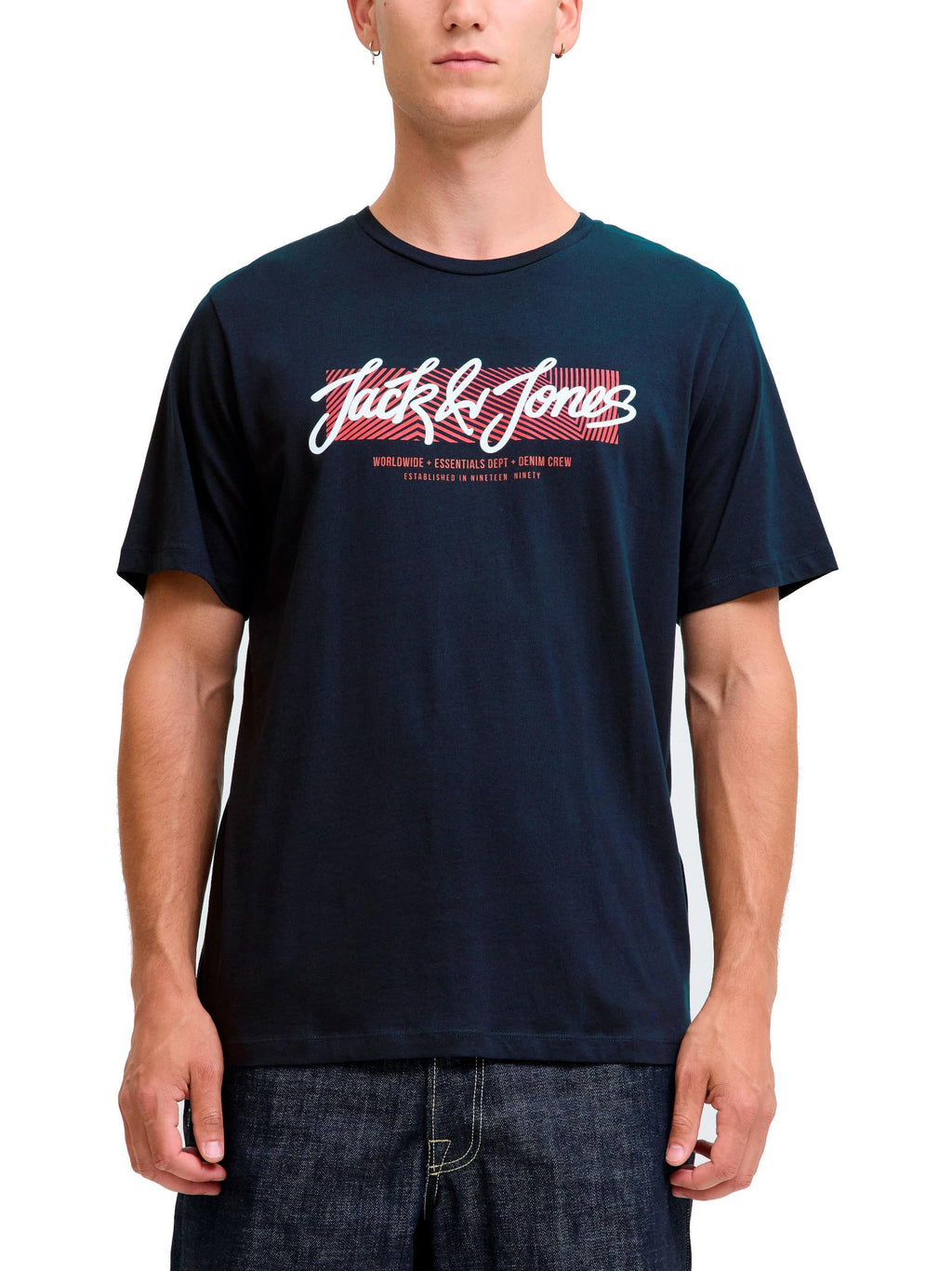 T-shirt Jack & Jones Urban Blu con stampa 12279114 /Sky Captain JACK & JONES 
