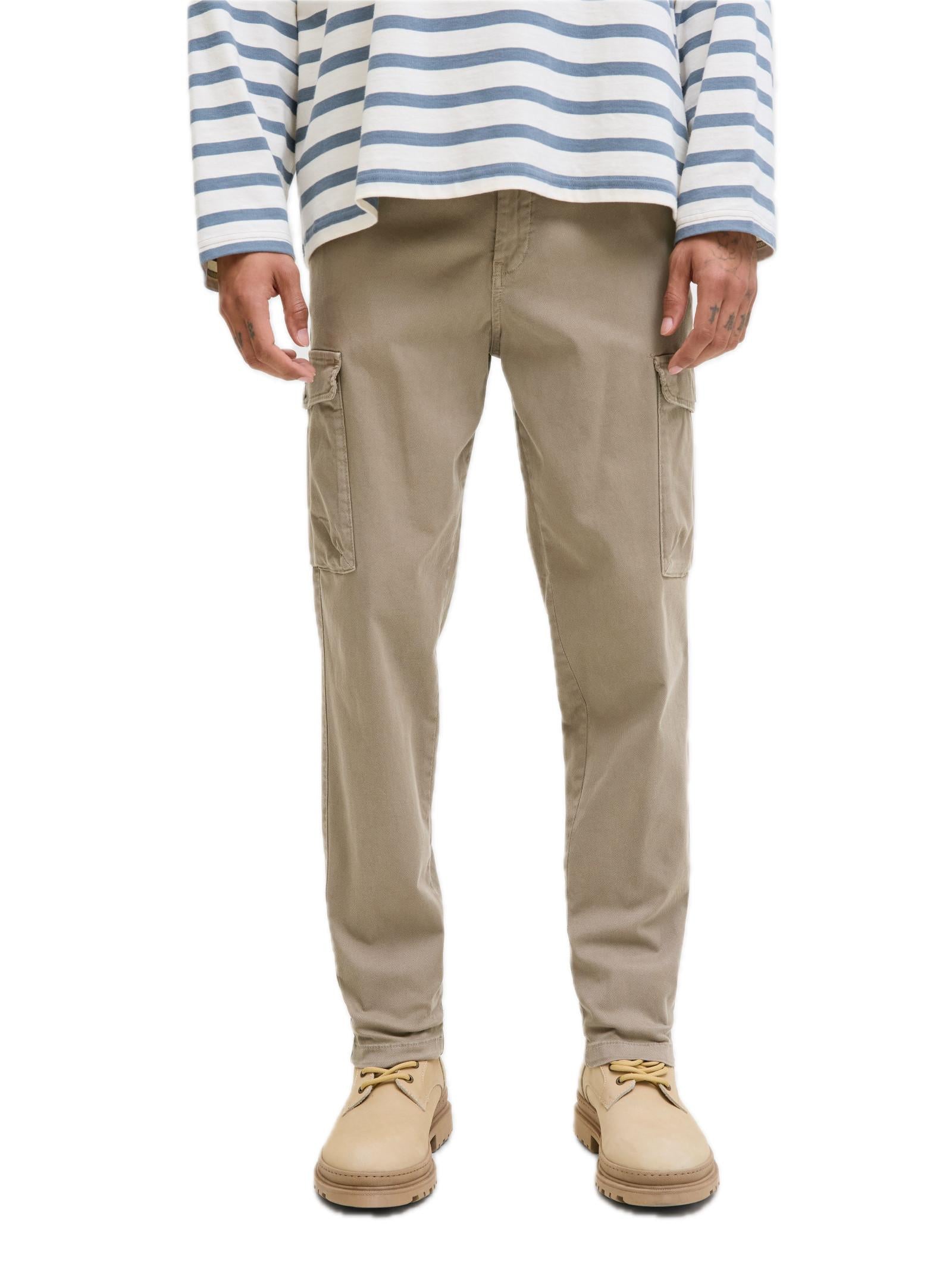 Cargo Jack & Jones Stace Beige con tasconi 12282388 /Brindle JACK & JONES 