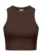Top Only Lucky Marrone cropped 15352287 /Chicory Coffee JDY 