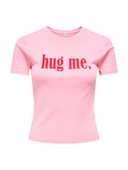 T-shirt Only Kira Rosa stampa 15359963 /Romance Rose ONLY 