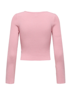 Maglia Only Mist Rosa cropped 15363170 /Romance Rose ONLY 