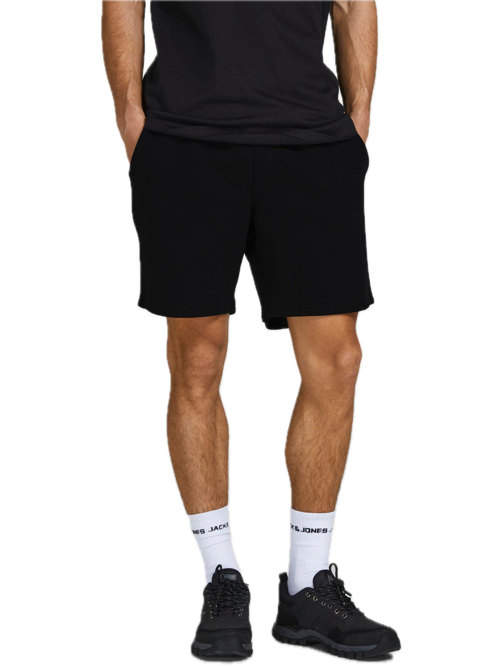 Bermuda Jack & Jones Gordon Nero in felpa 12249285 /Black JACK & JONES 