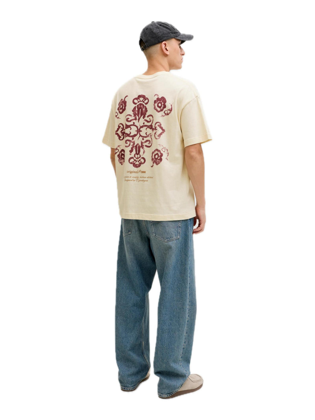 T-shirt Jack & Jones Panna Graphic stampa 12290892 /Antique White JACK & JONES 
