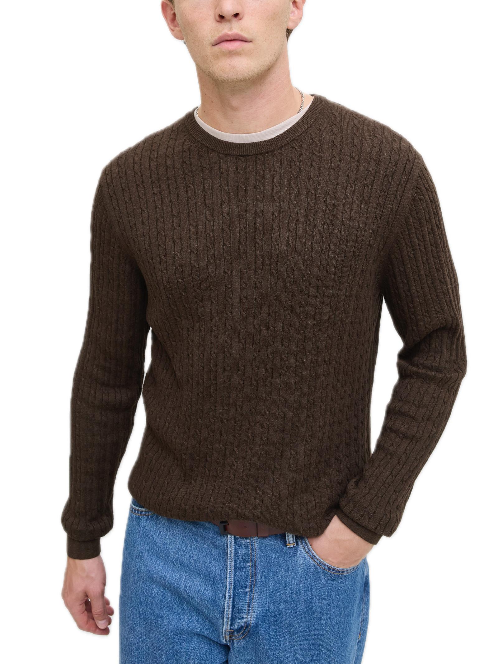 Maglia Jack & Jones Emil Marrone regular 12278785 /Mulch JACK & JONES 