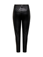 Pantalone Only Poptrash Nero con elastico in vita in ecopelle 15216199 /Black ONLY 