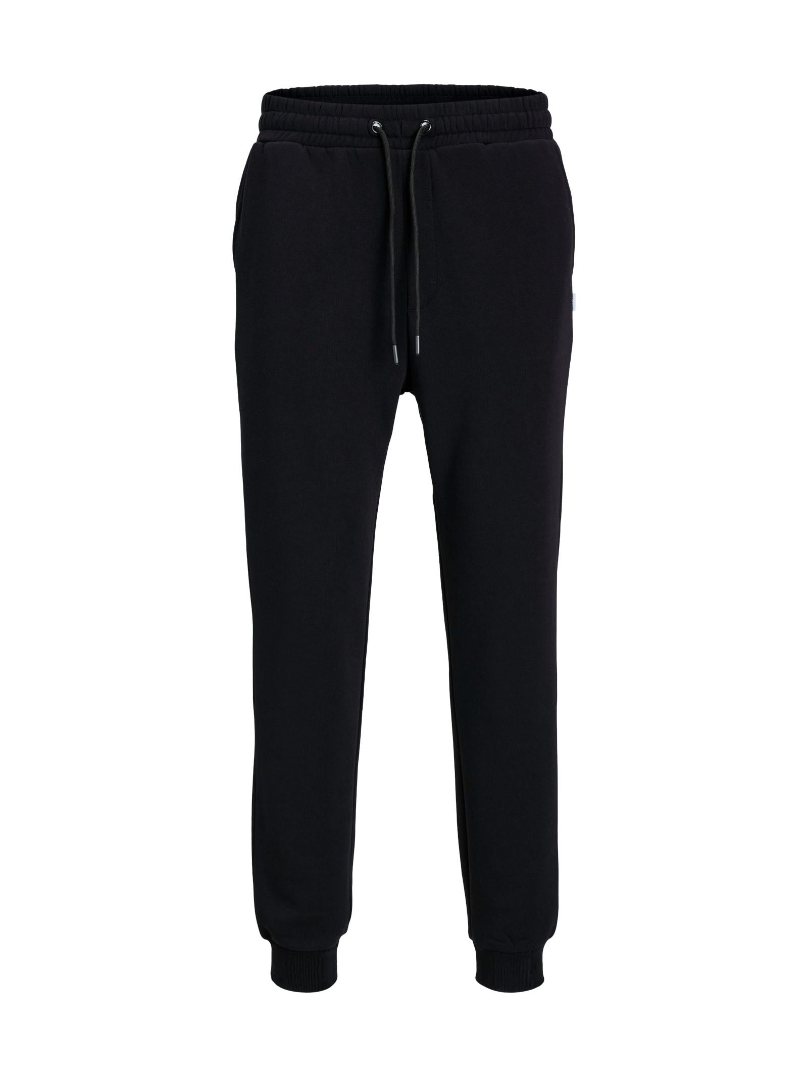 Pantalone Jack & Jones Gordon Nero in felpa con polsino 12249274 /Black JACK & JONES 
