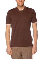 T-shirt Seinse Marrone doppio collo TE3217 MARRONE SEINSE 