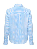 Camicia Only Celeste Berit a righe verticali 15320243 /Serenity ONLY 